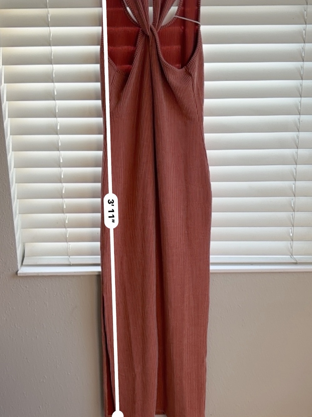 Ribbed Sleeveless Maxi Dress in Dusty Rose